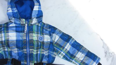 98 skipak FALCON ruit blauw groen detail