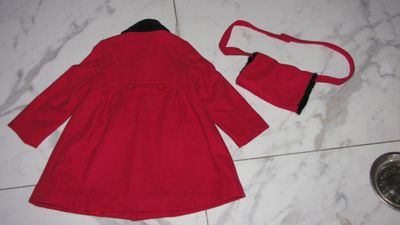98-104 GEORE rode winterjas akant
