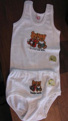 104-116 BEEREN ondergoed set *nieuw*  12,00