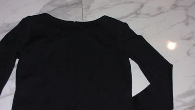 38 PURDEY jurk zwart detail