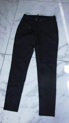 38 ANDCOWOMAN blauwe travel stof broek 25,00