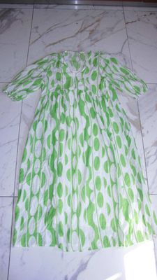 42 NUKUS jurk groen wit 22,50