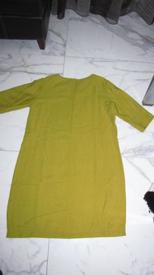 44 PURDEY oker jurk akant