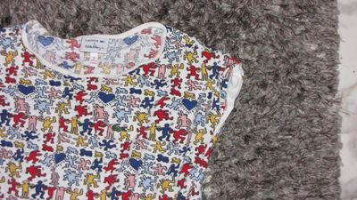 128 LACOSTE keith haring detail