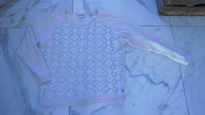 40 MAISON SCOTCH sweater beige lichtroze onbelicht