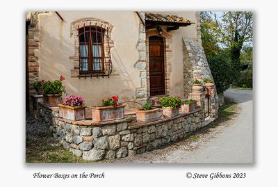Flower Boxes on the Porch