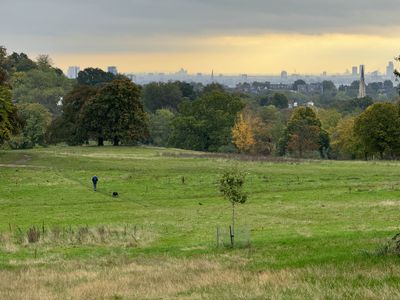 View to central London