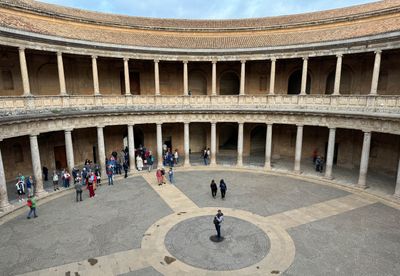 Circular courtyard of Palace of Charles V