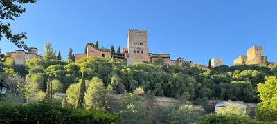 Alhambra viewed from Carrera del Darro