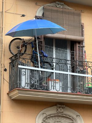 A novel way to store a bike!