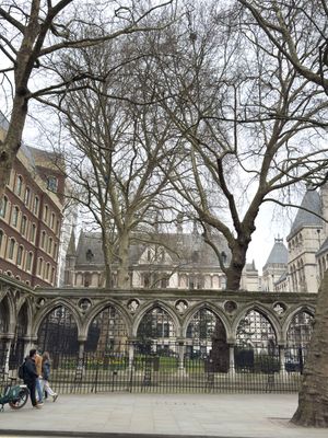 near the Royal Courts of Justice, Strand