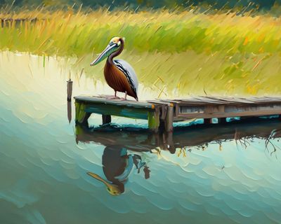 AI Brown pelican sitting on a dock.jpg