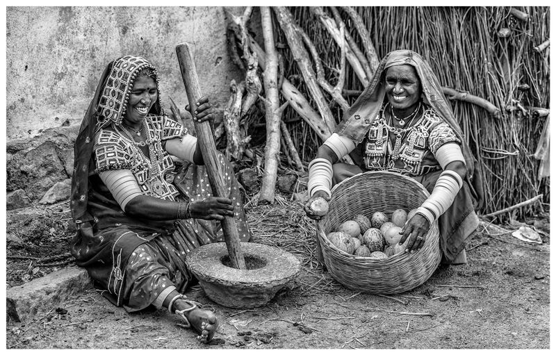 moring chores bw.jpg