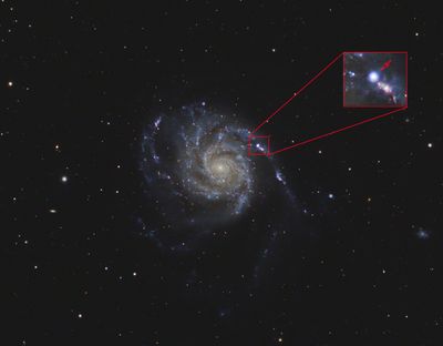 Messier 101 The Pinwheel Galaxy and Supernova 2023IXF