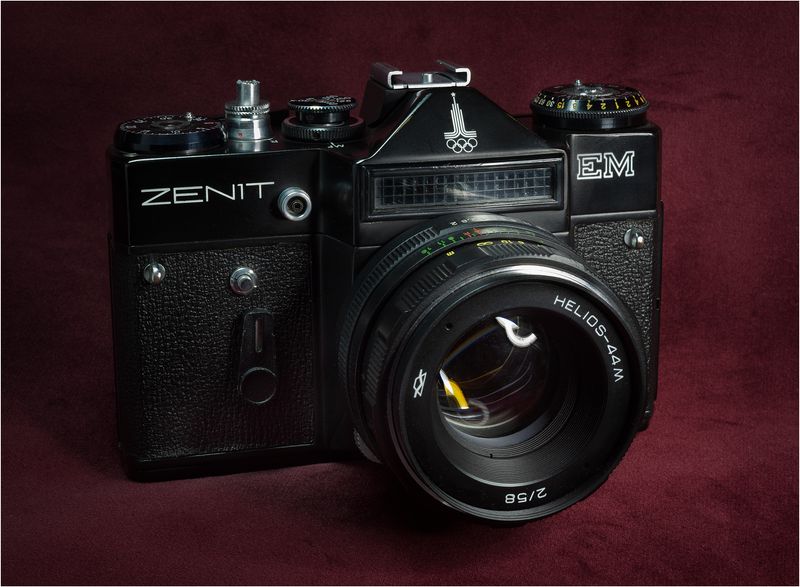 Zenit EM, Helios-44M 58mm f2. 1980 Moscow Olympics version(manufactured in 1979)