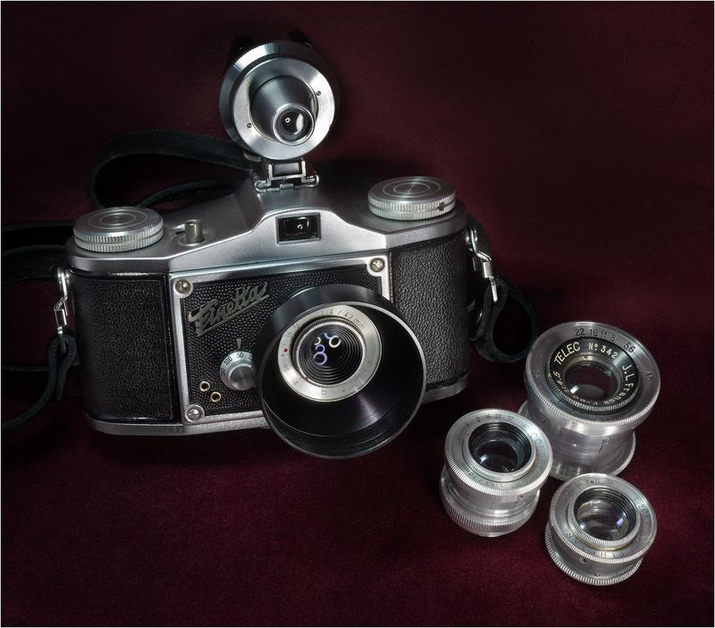 Finetta IV D, Finetar 43mm f4, c1950.