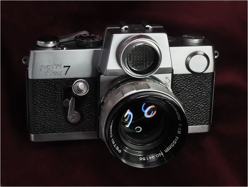 Petri Flex 7, 55mm f1.8. c1965.