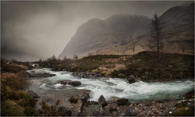 River Coe, Glencoe. Scottish Highlands.