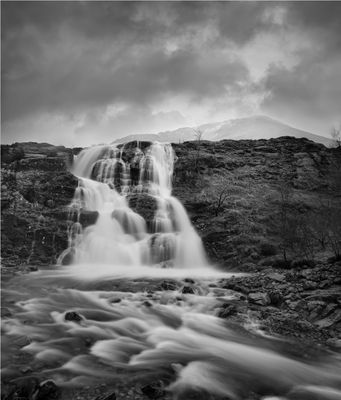 Glencoe Falls, Scottish Highlands.