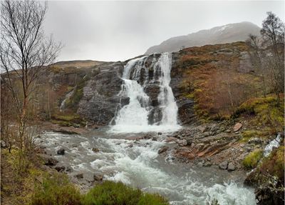 Glencoe Falls, (Meeting of the Three Rivers) Scottish Highlands.
