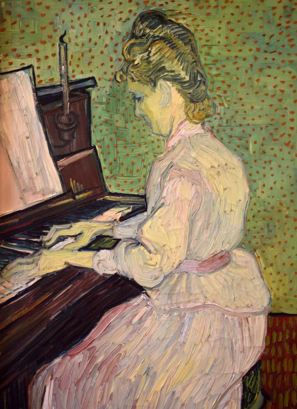 Van Gogh, Marguerite Gachet au piano (1890)