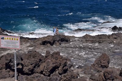 Rough sea selfie, la Garita