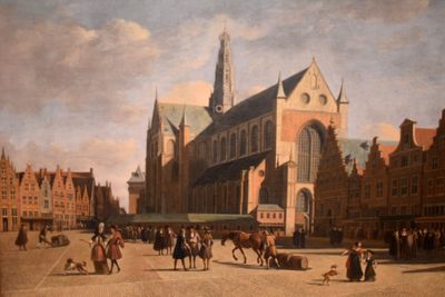 G. A. Beckheyde, The Market Place in Haarlem (1690/8)