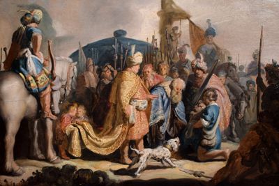 Rembrandt, David with the Head of Goliath before Saul (1627)