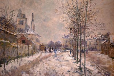 Monet, Le Boulevard de Pontoise a Argenteuil, neige (1875)