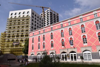 Tirana under construction