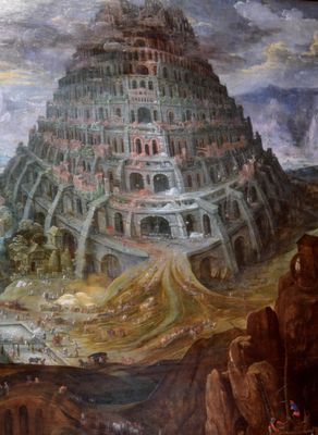 (2.16) Jan Brueghel I, The Tower fo Babel (17th c.)