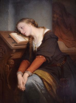 (2.14) Nicaise De Keyser, Margaret at the Church (1864)