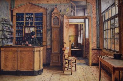 (2.14) Henri De Braekeleer, The old Inn Het Loodshuis in Antwerp