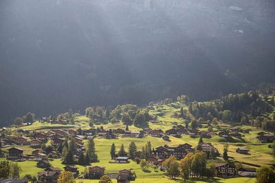 Sun rays in Grindelwald