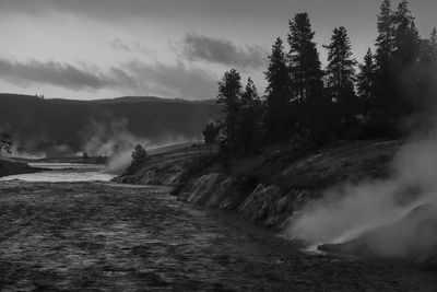 Firehole River B&W