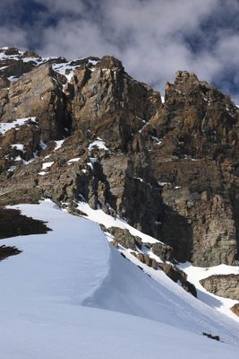 Rock Faces above Bow Summit