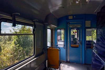 La cabine de pilotage du train de Charlevoix