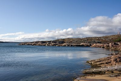 La côte à marée haute