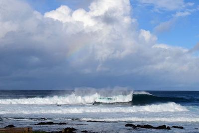 Breaking Wave and a Bit of Rainbow