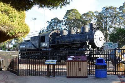 Big Black Train Engine
