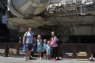 In Front Of The Millennium Falcon