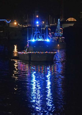 Police Boat Ends the Parade