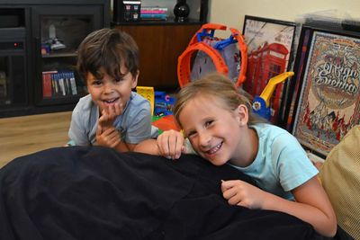 Smiling Cousins