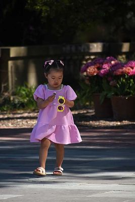 Little Girl With Treasures