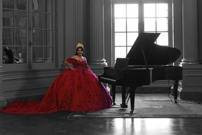 Quinceanera Piano Portrait