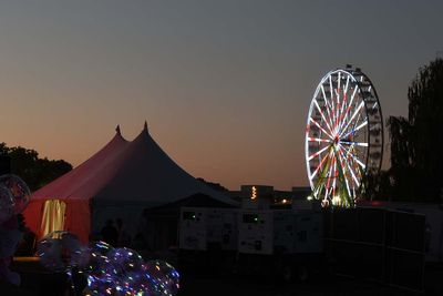Tent and Ferris Wheel
