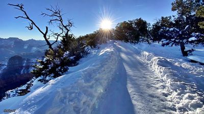 South Rim Trail in winter