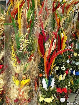 Traditional Polish Easter palms
