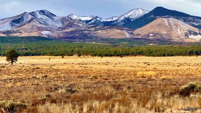 November scenery in mountains