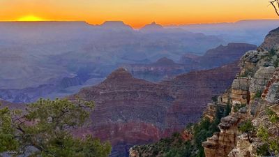 Minutes before sunrise